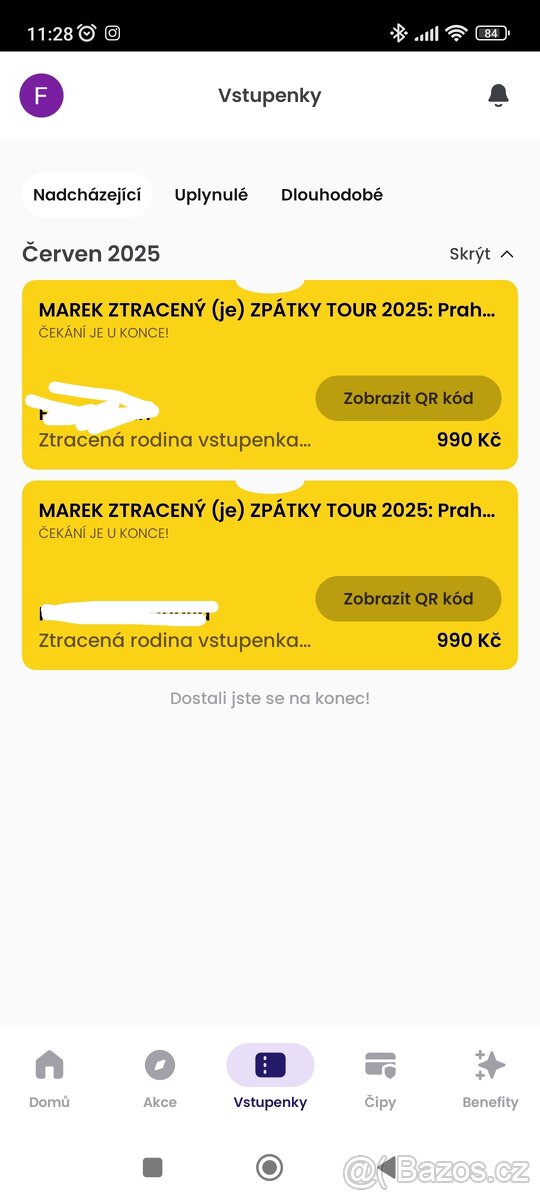 Koncert Marek Ztracený 2x vstupenka