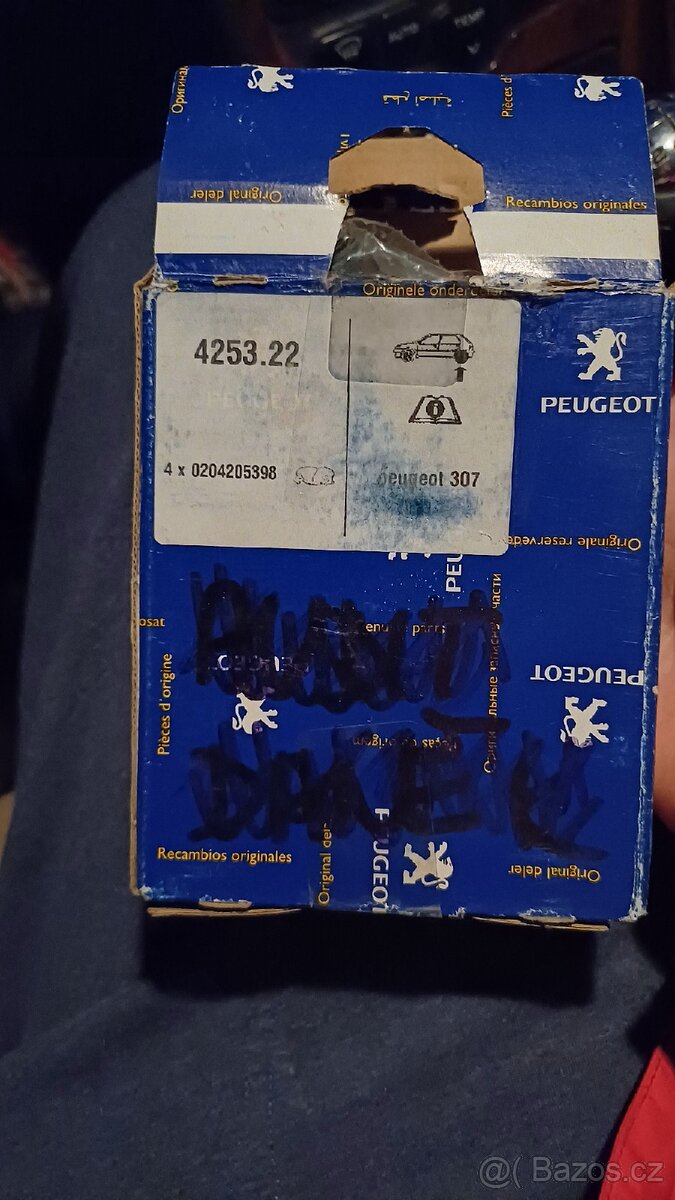 Zadni brzdove destičky Peugeot 307