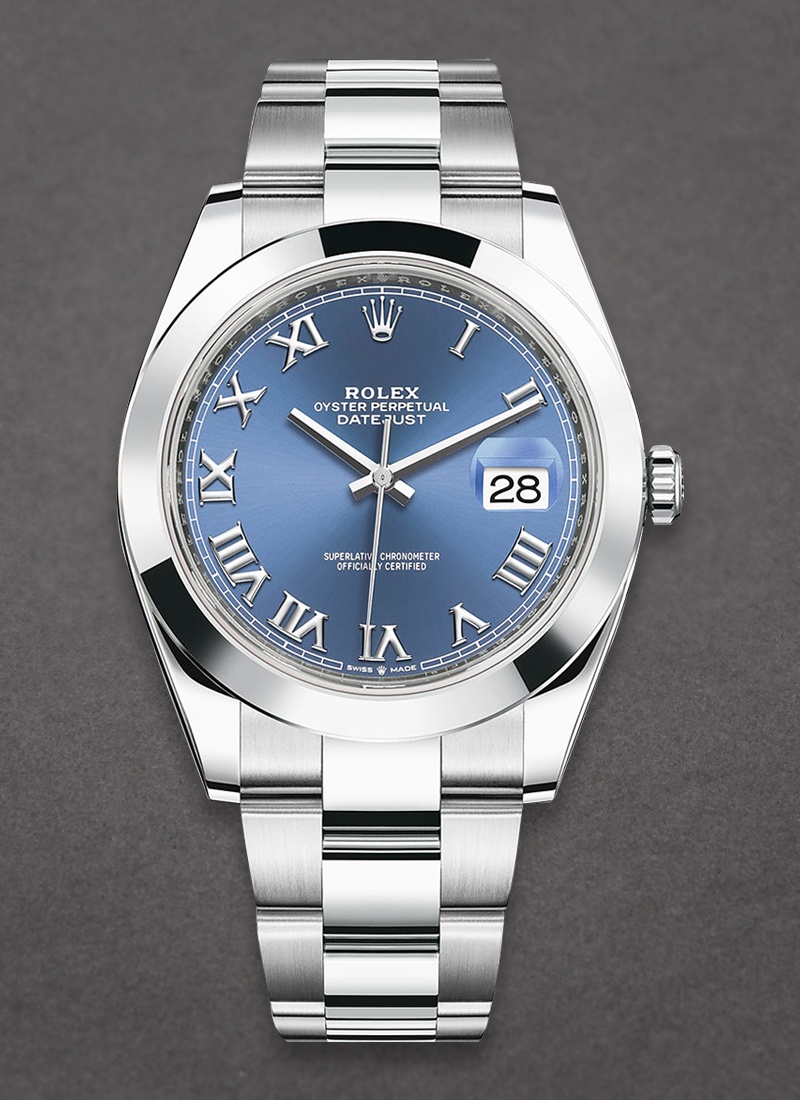 Rolex Datejust 41mm Azzuro Blue, stav jako nové