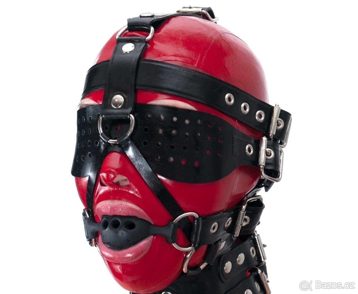 Latexový transparentní hlavový postroj (HW design)