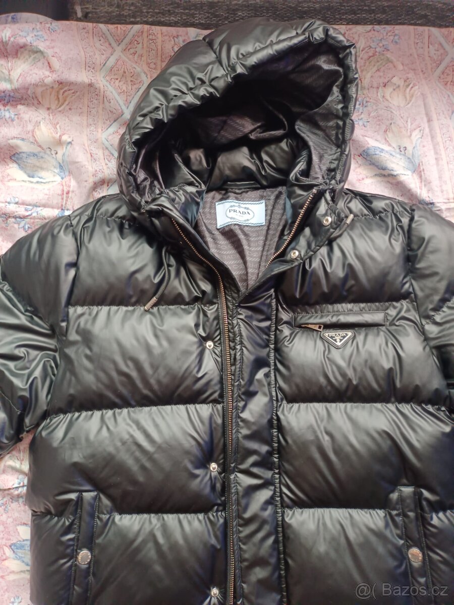 Zimní bunda Prada pánská s kapucí 3XL