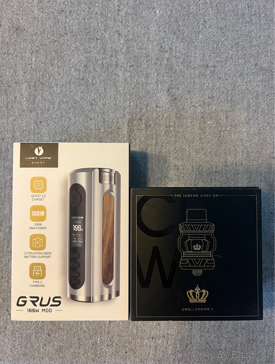 Lost Vape 100W MOD, UWELL CROWN V