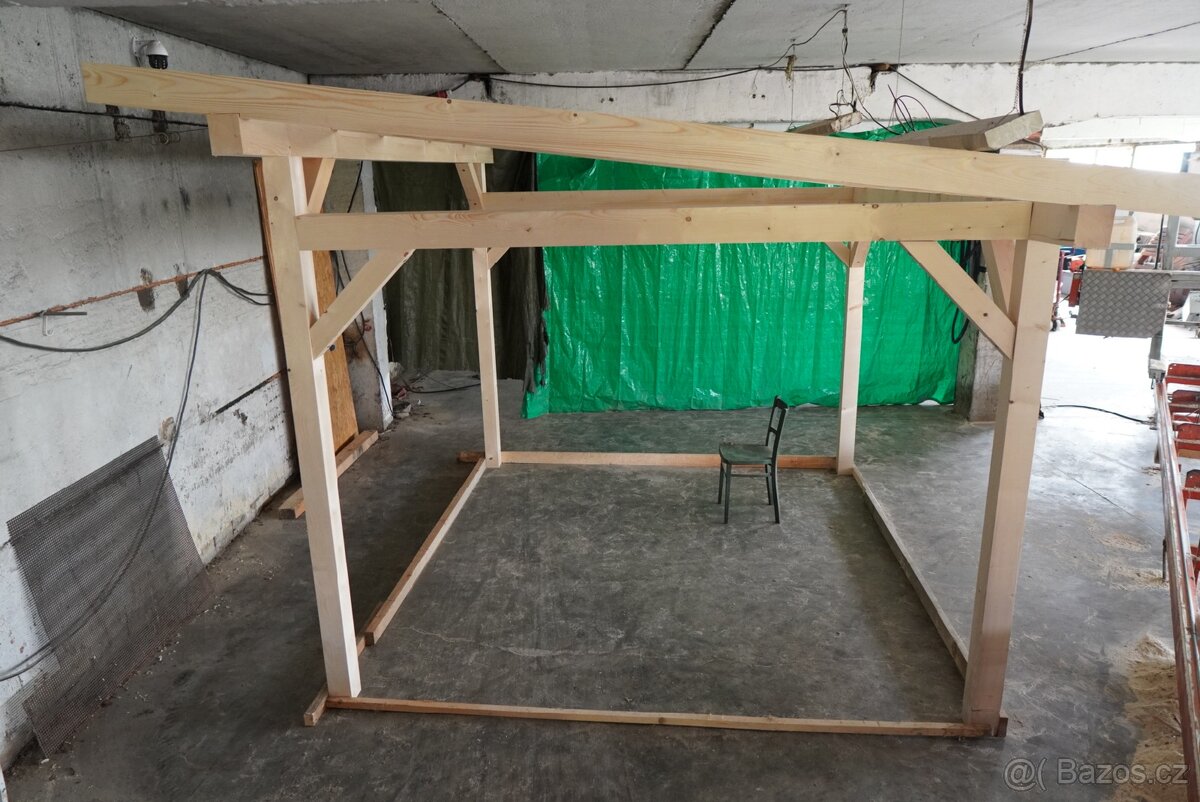 Zahradní pergola 3 x 3m - 4 x 5m