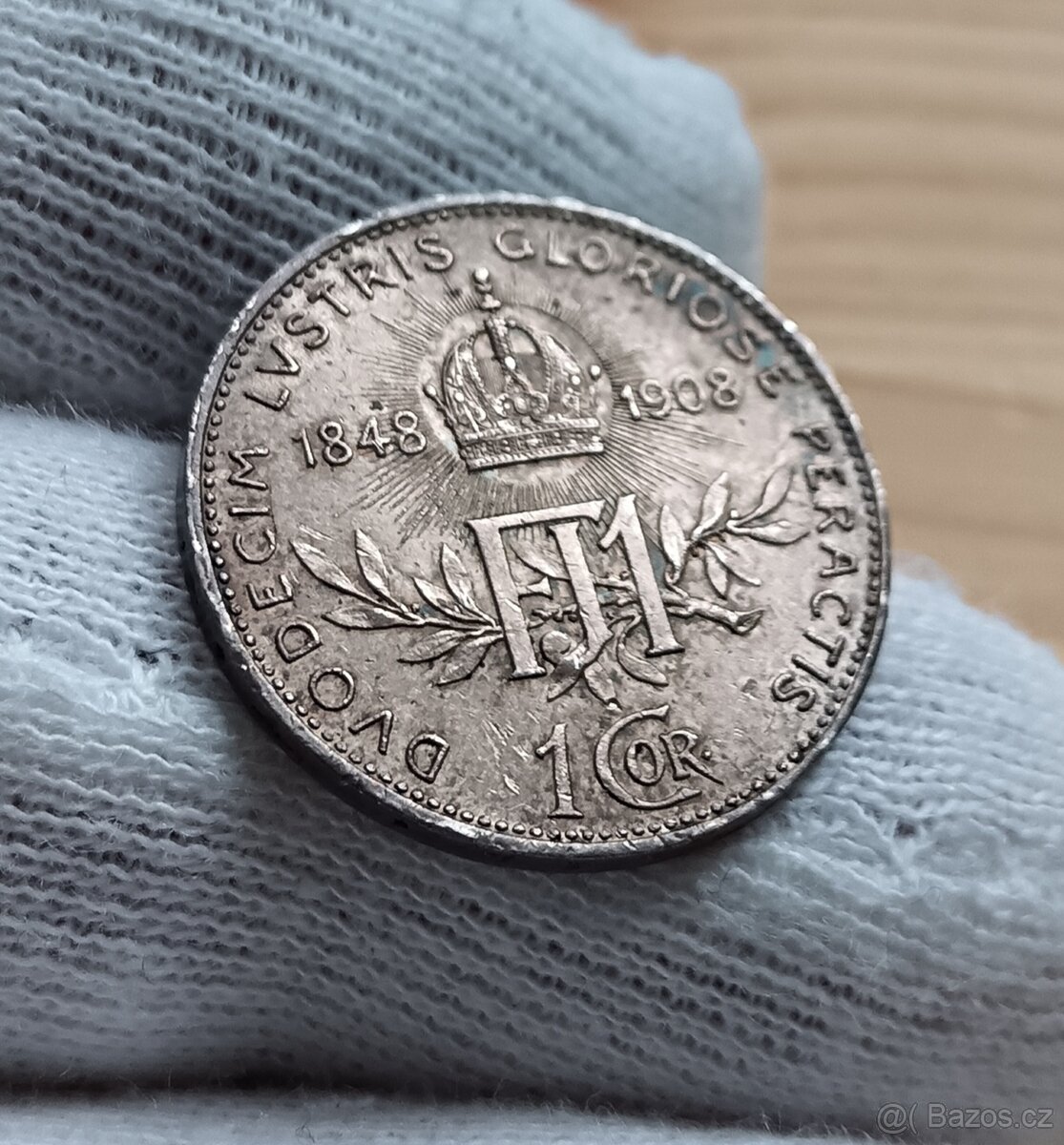 AG 1koruna RU 1908 Jubilejní