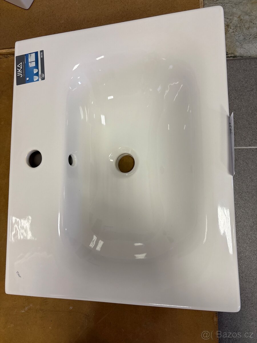 MIO-N umyvadlo 55 cm s otvorem pro baterii, bílá