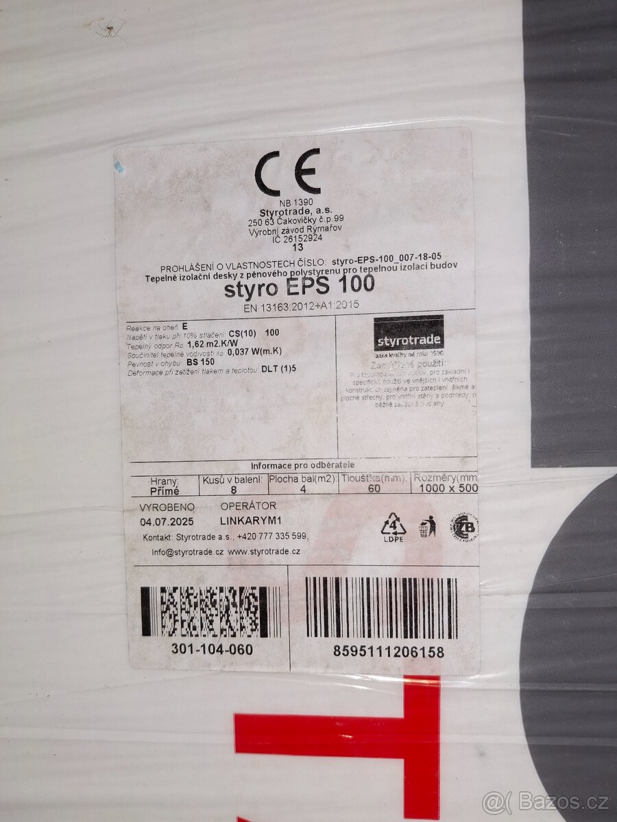 Podlahový polystyren EPS 100