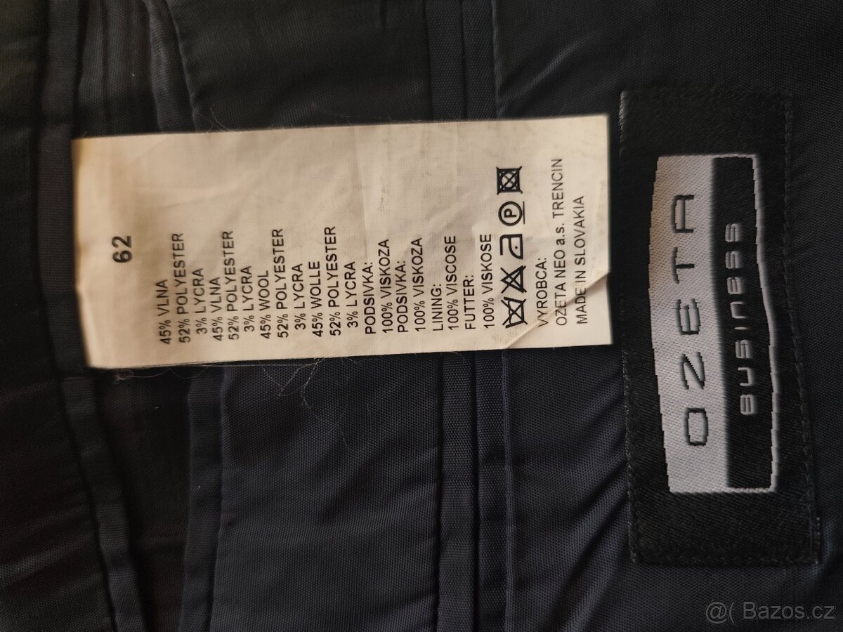 Ozeta oblek -sako, vesta, kalhoty+další zdarma