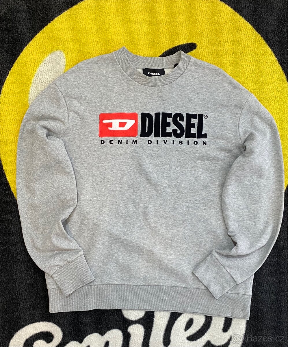 Diesel vintage šedá mikina