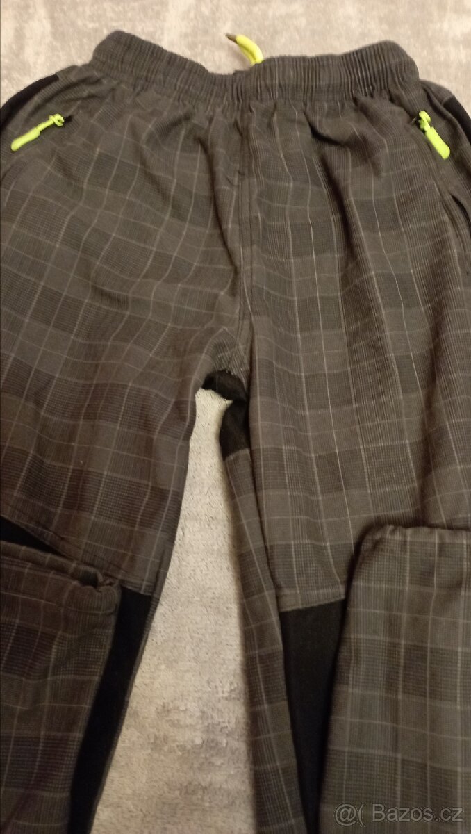 Dívčí, dětské kalhoty, černé a šedé na vše,158