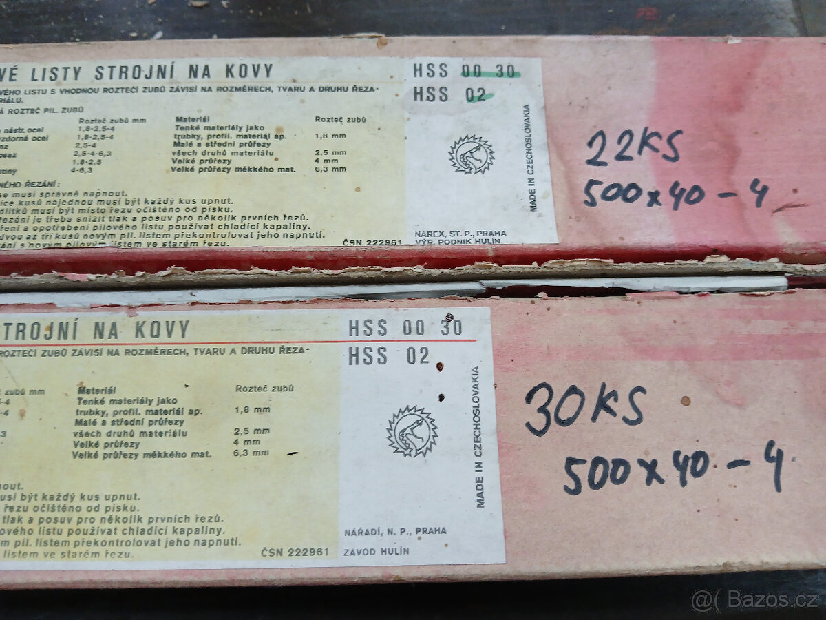Pilové listy do strojní pily HSS-30