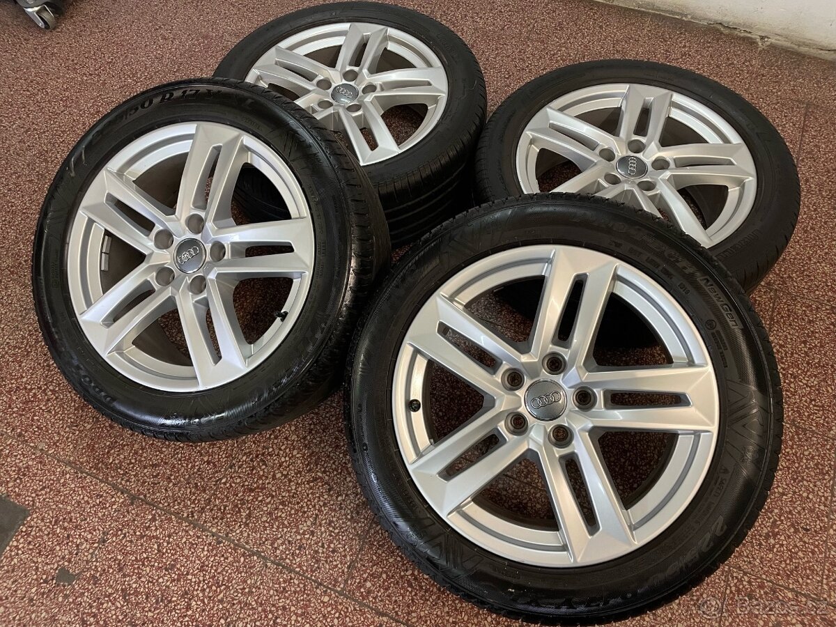 Originalní ALU kola Audi 5x112 r17 letní pneu 5,5mm