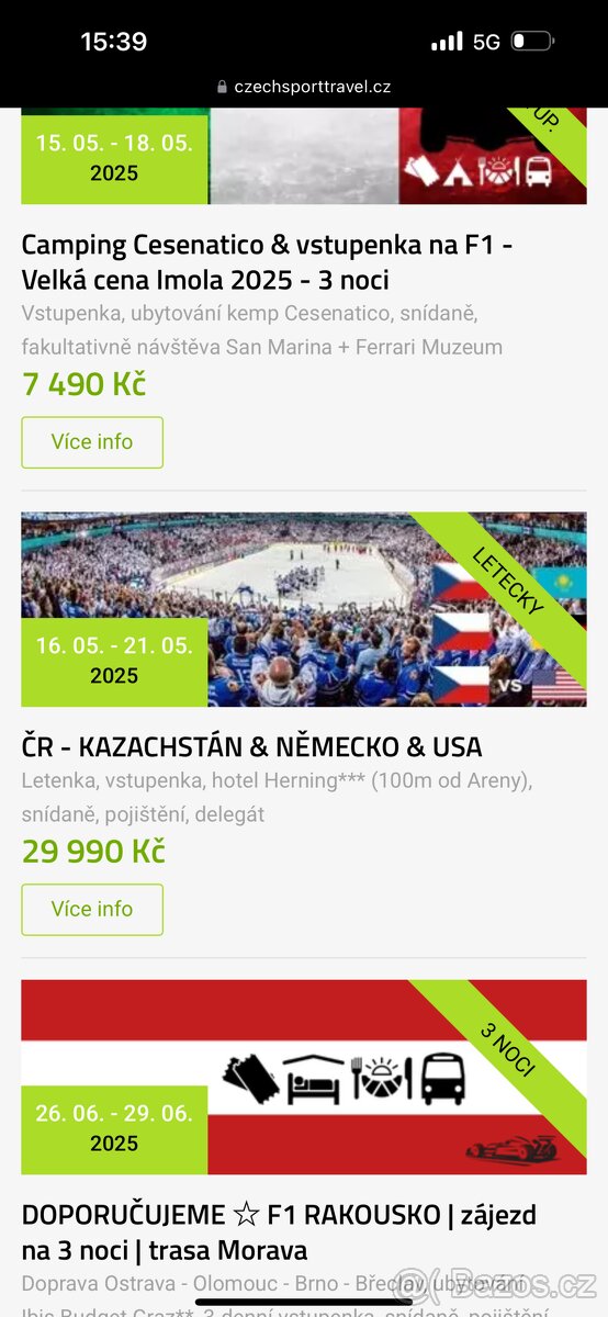 Hokej Mistrovství světě Dánsko  mam 2 zájezdy