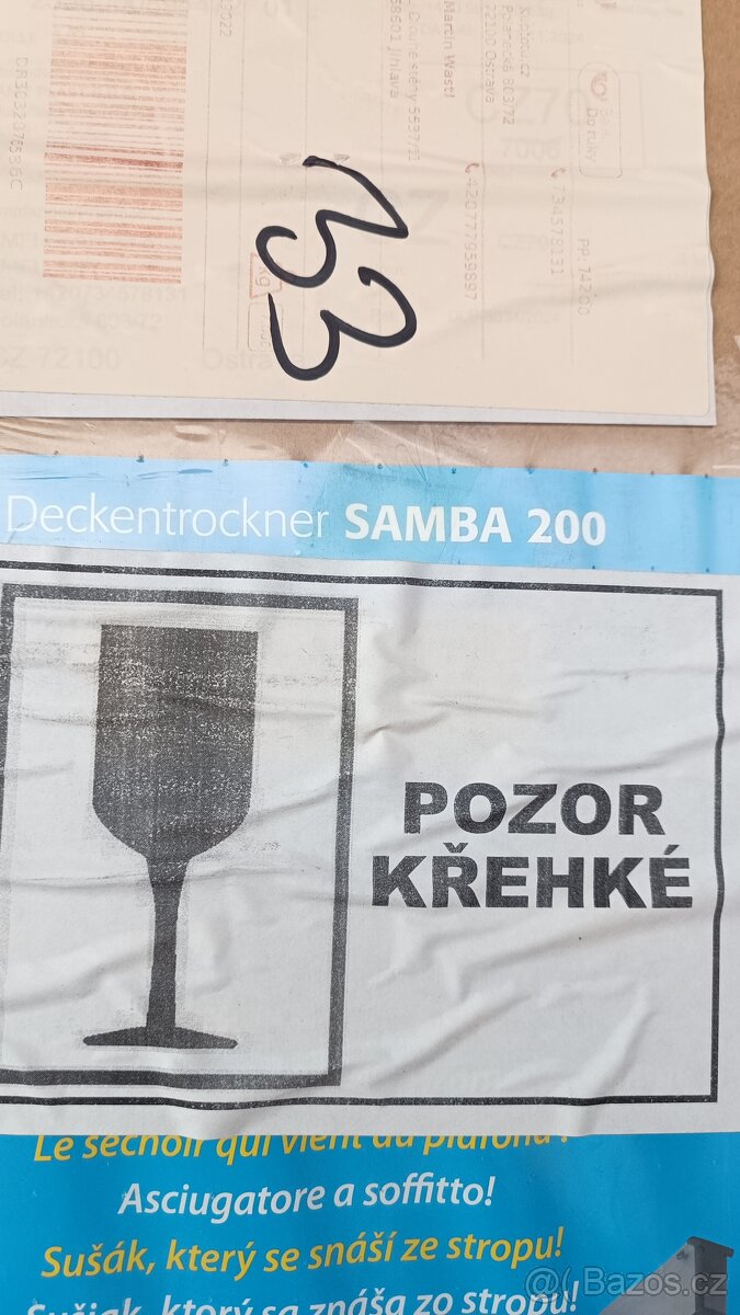 Stropní sušák na prádlo JUWEL SAMBA 200