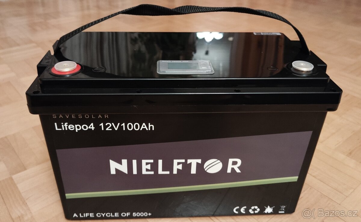 Baterie LiFePO4 Nielftor - 100Ah, 12V, BMS - nová