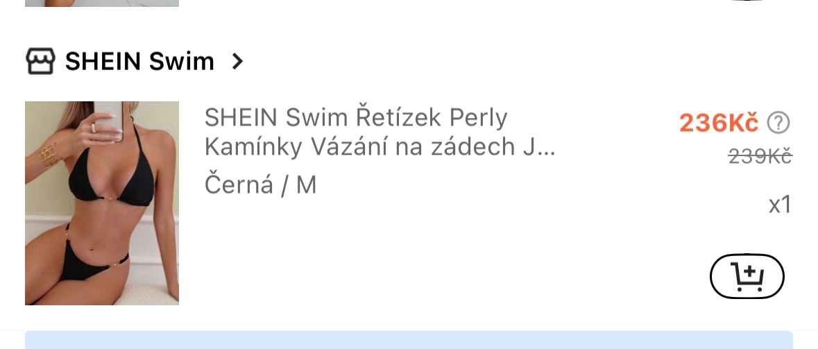 prodám plavky, velikost M