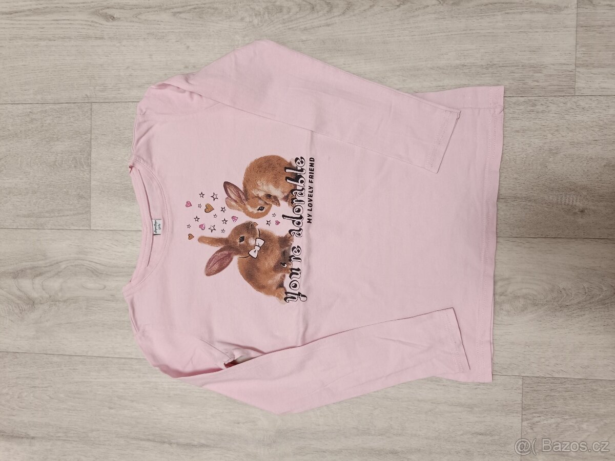 Různá trika s dlouhým rukávem vel. 128
