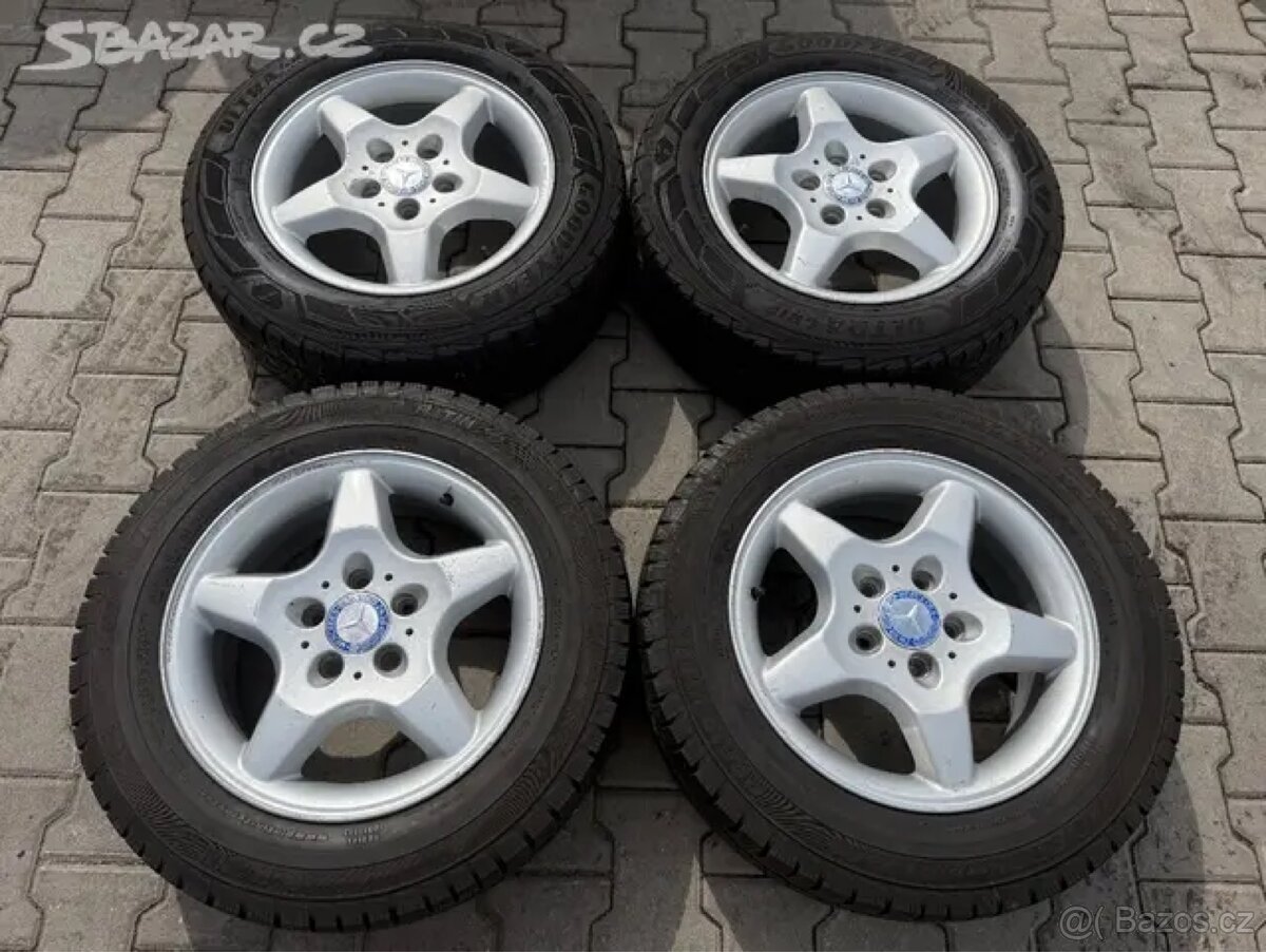 4x al kola 5x112 16 + pneu zimní 205/65 R16C