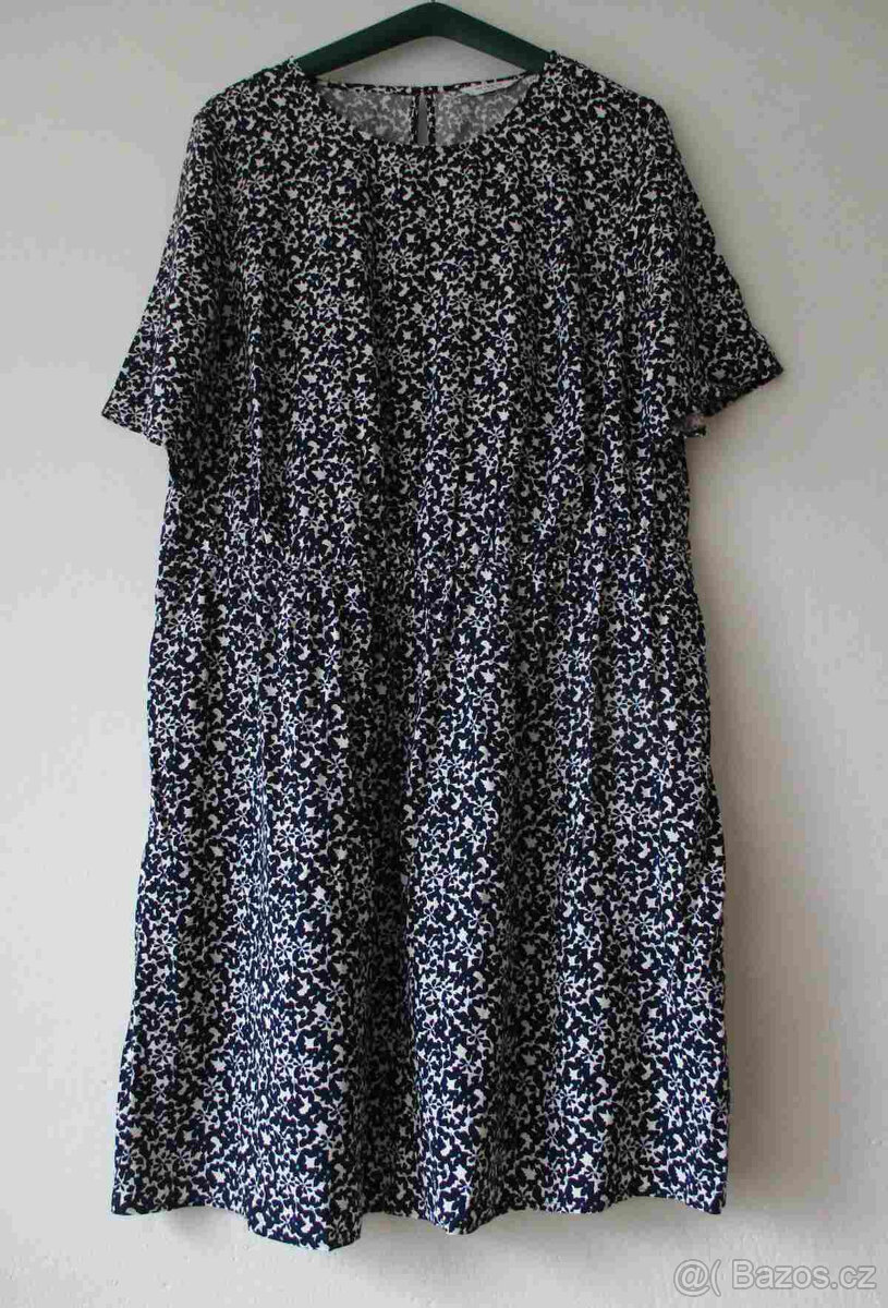 Letní květované šaty 50 5XL