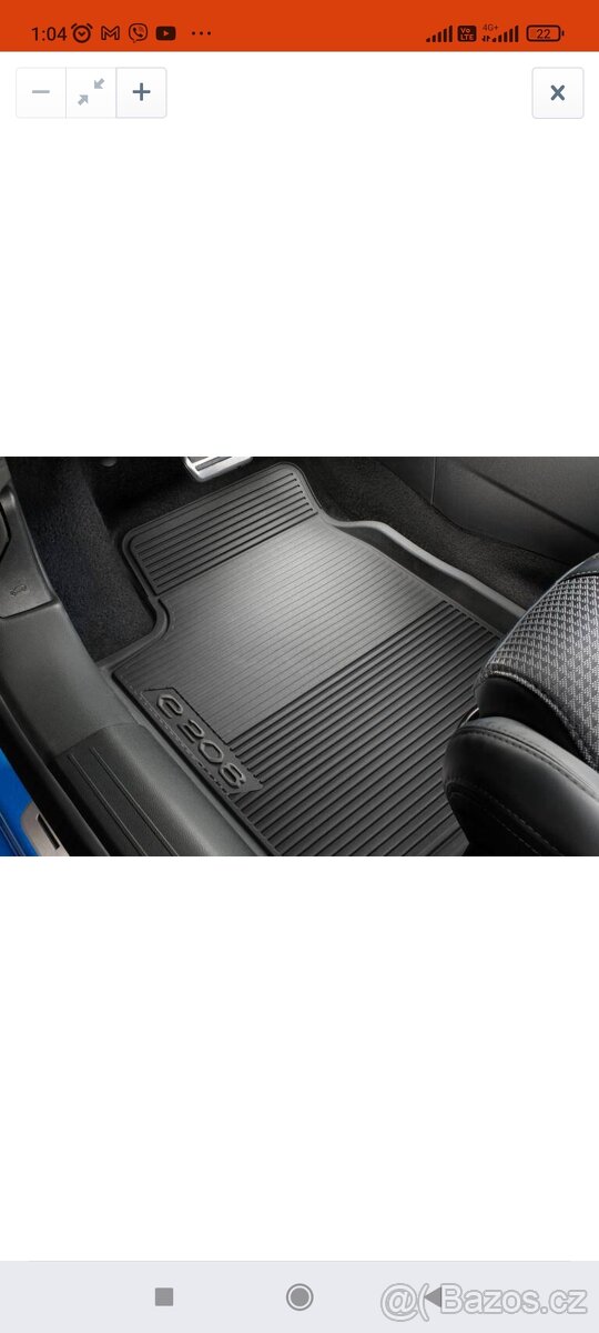 Gumové koberce Peugeot e208 PSA 1656154380