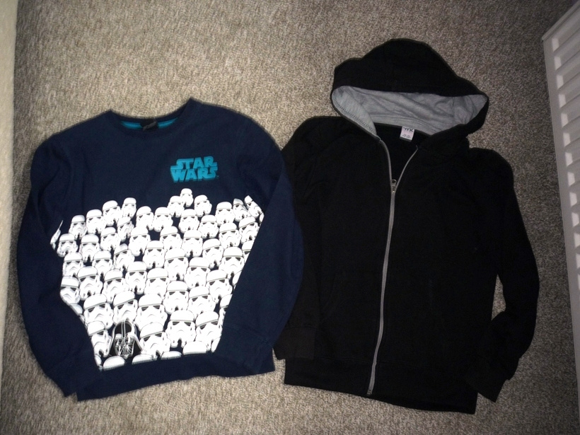 2x mikina vel 134-140 Star Wars,cena za obě
