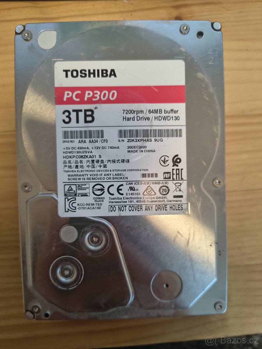 HDD Toshiba P300 3TB