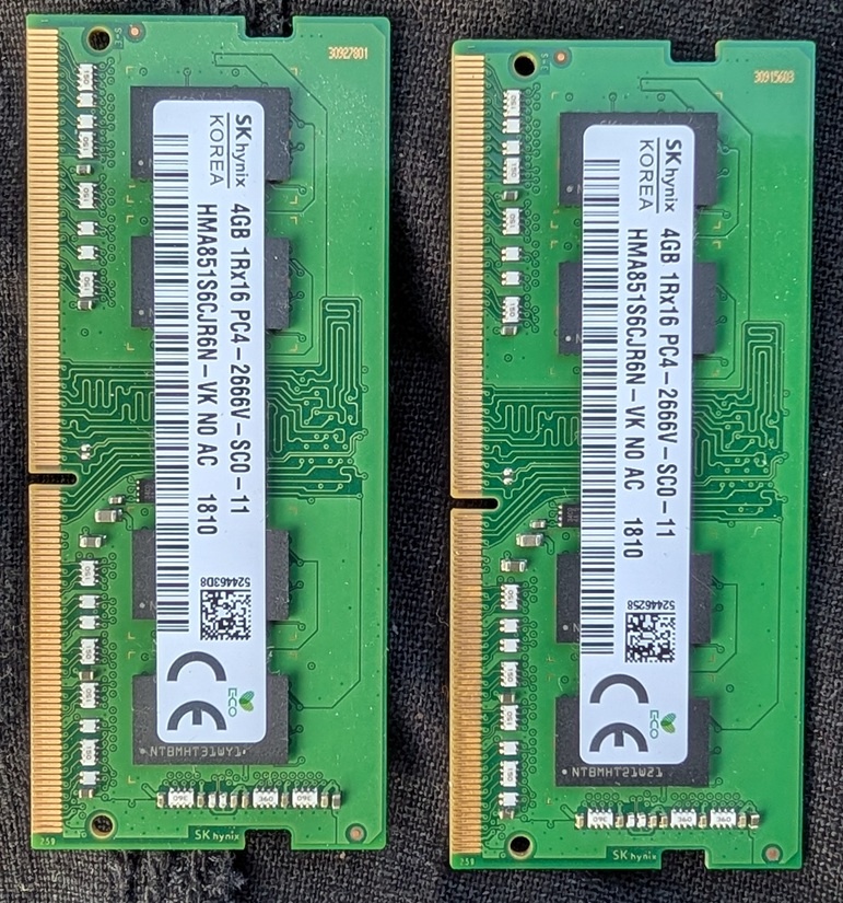 Paměť SO-DIMM 4 GB 2ks