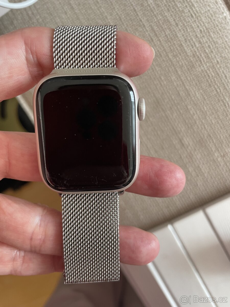 Apple Watch 7 41mm (Starlight) - jako nové se zárukou