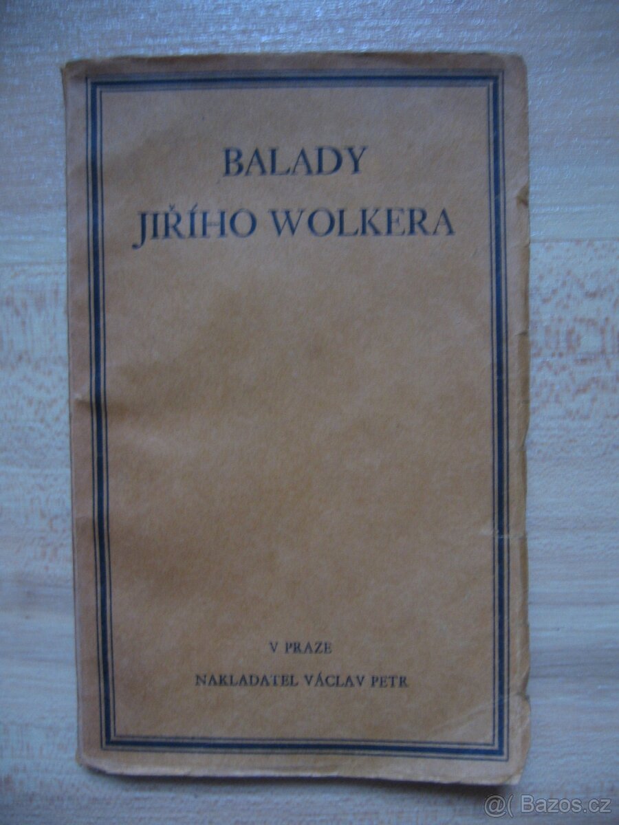 Balady Jiřího Wolkera, 1927
