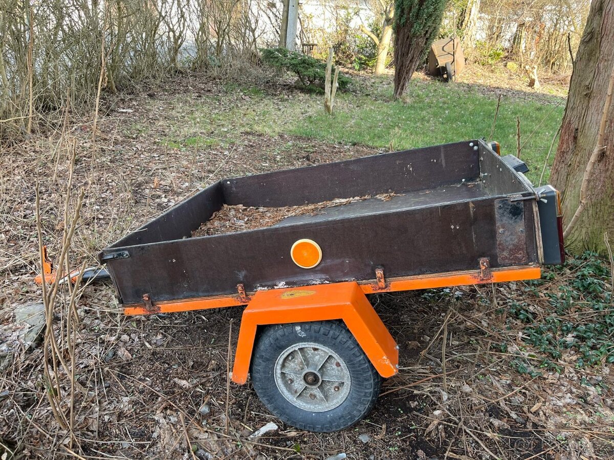 Vozík za auto, čtyřkolku