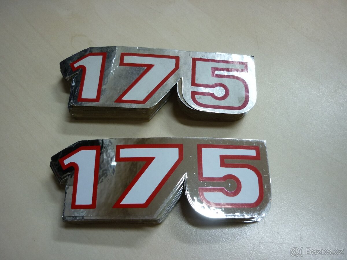 ČZ 175 uloženkové nálepky