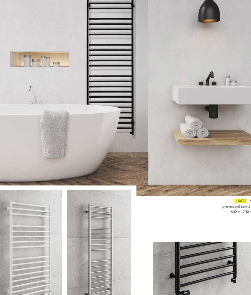 PMH Radiátor Luxor 402x1200mm Bílá NOVÝ VYBALENÝ