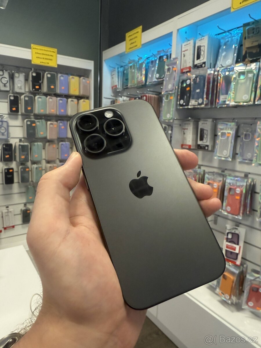 iPhone 15 Pro 256Gb Černý titan Záruka