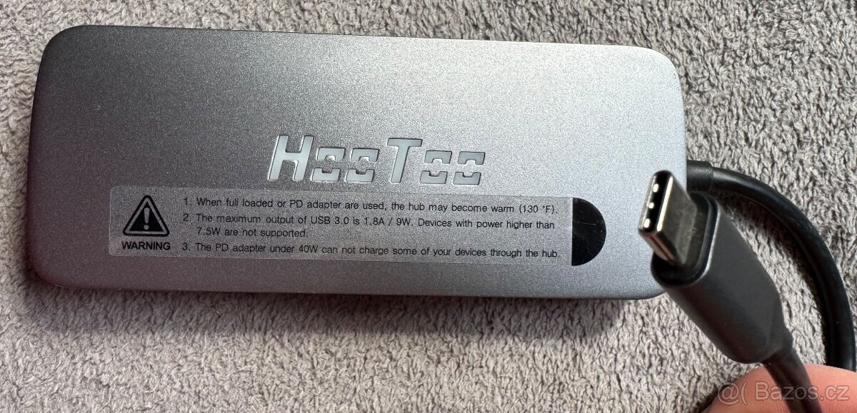 Dokovací stanice -HooToo USB-C Hub HT-UC009 - rotbočovač 8v1