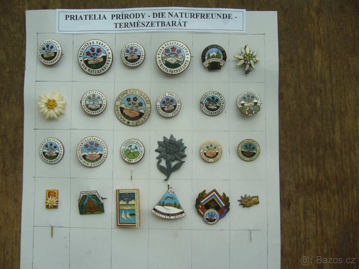 odznaky "Priatelia prírody - Natur Freude"