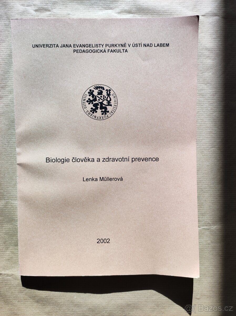 Prodám knihu Biologie člověka a zdravotní prevence