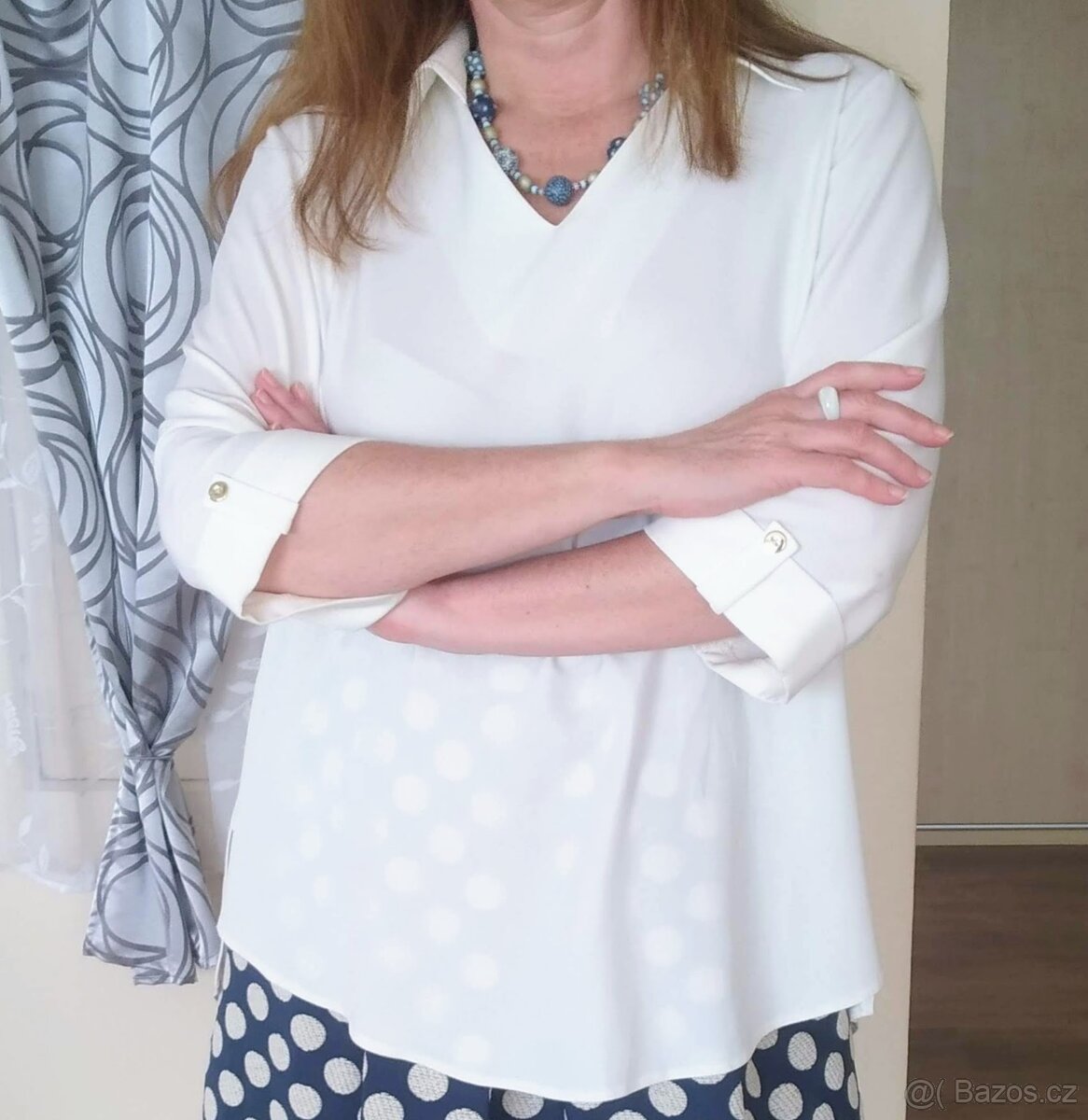 Bílá halenka jako nová, Marguerite by mako, 48