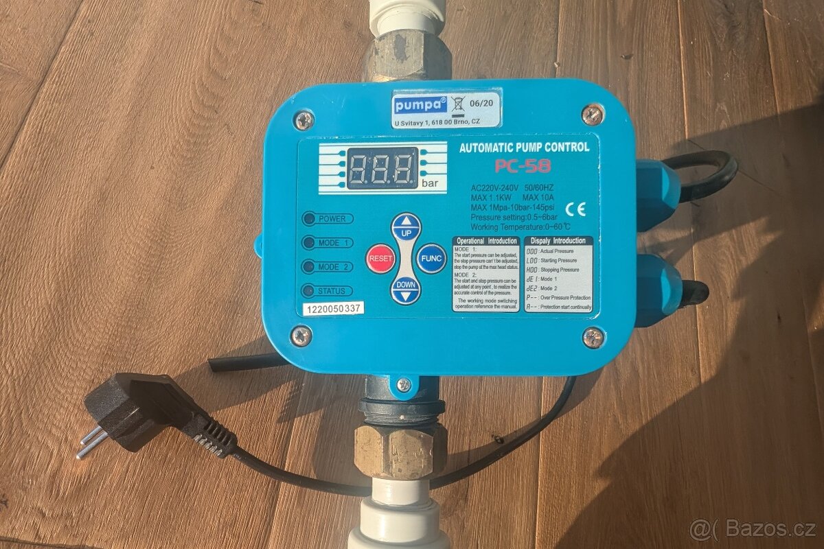 PUMPA Presscontrol tlaková řídící jednotka PC-58