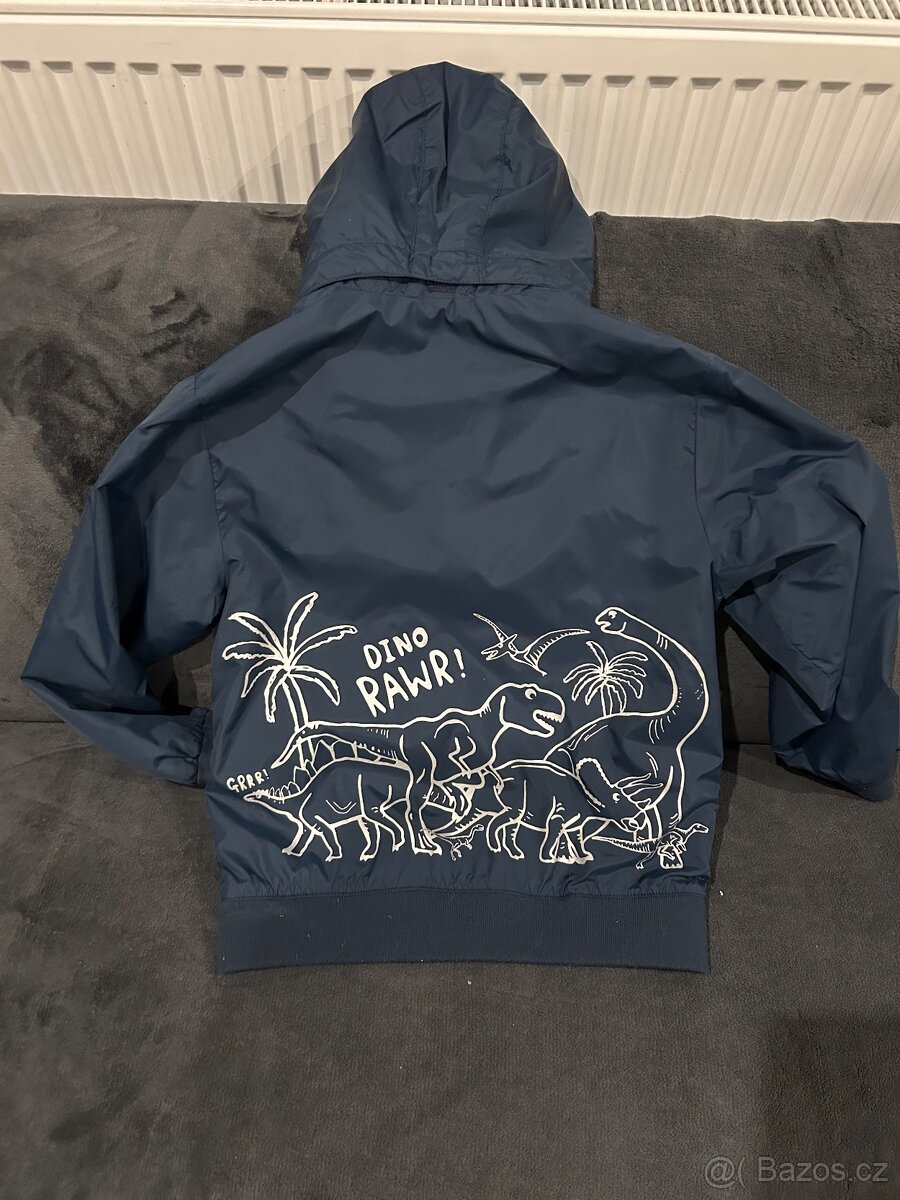 Větrovka s dinosaury H&M, vel. 122/128