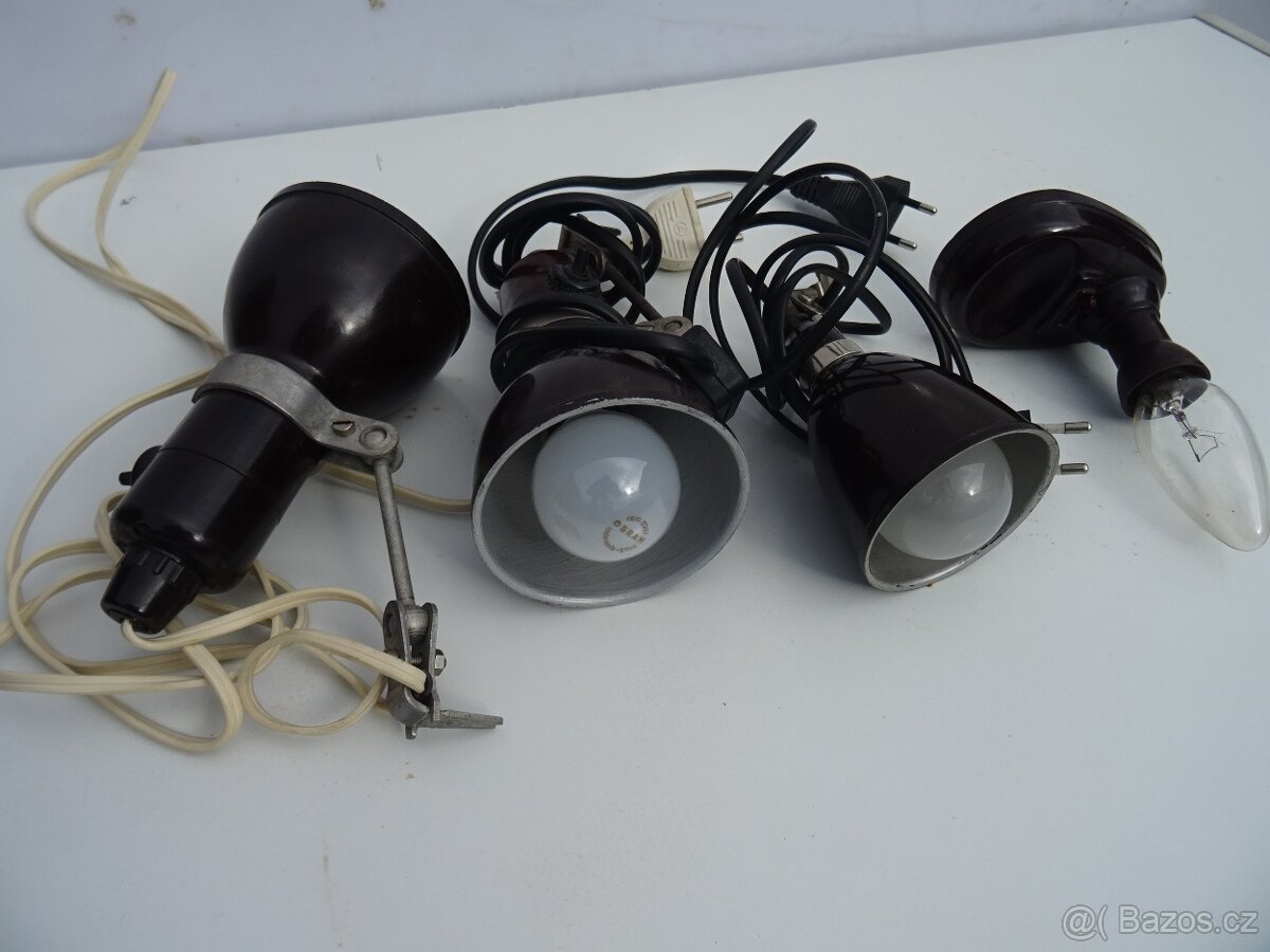 Bakelitové RETRO lampičky .