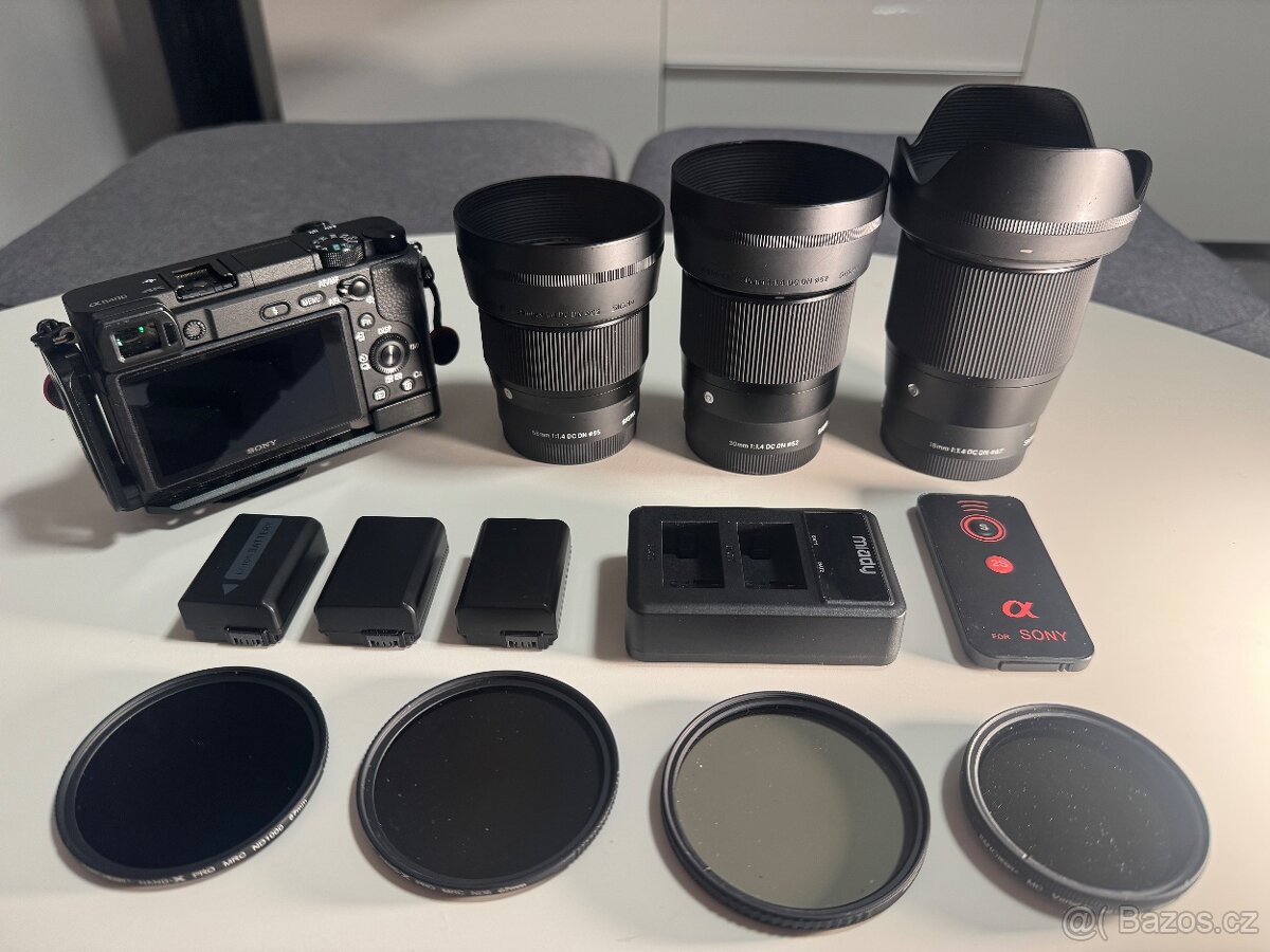Sony a6400, sigma 16mm 30mm 56mm