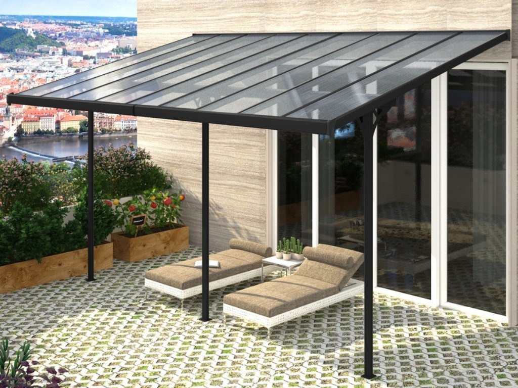 Hliníková Pergola -ROJAPLAST BRUCE J 6,18 x 3,05 x 240/285