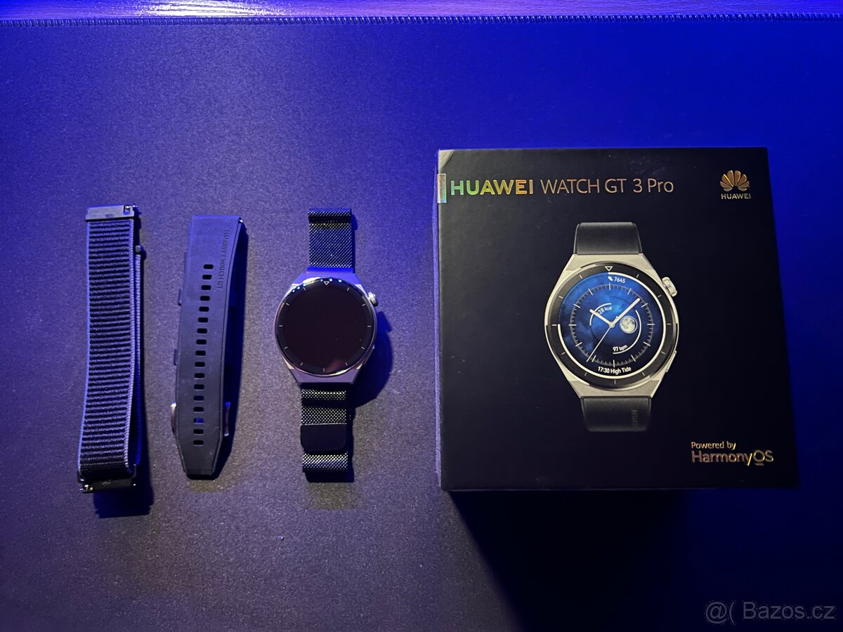 Zánovní Huawei watch GT3Pro + řemínky