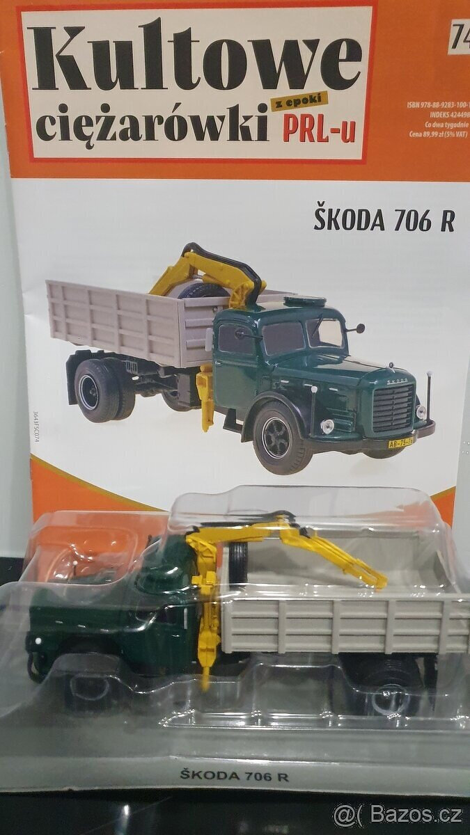 PRODÁM - model Škoda 706R valník s rukou 1:43 DeA