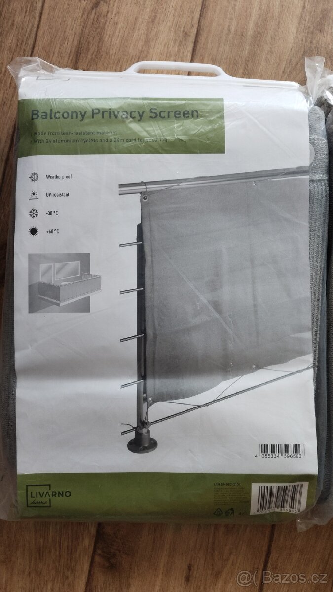 LIVARNO home Stínicí clona na balkon nebo plot, 600 x 75 cm