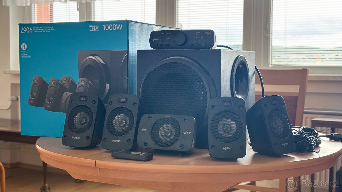 5.1 reproduktory Logitech Z906 s dálkovým ovladačem