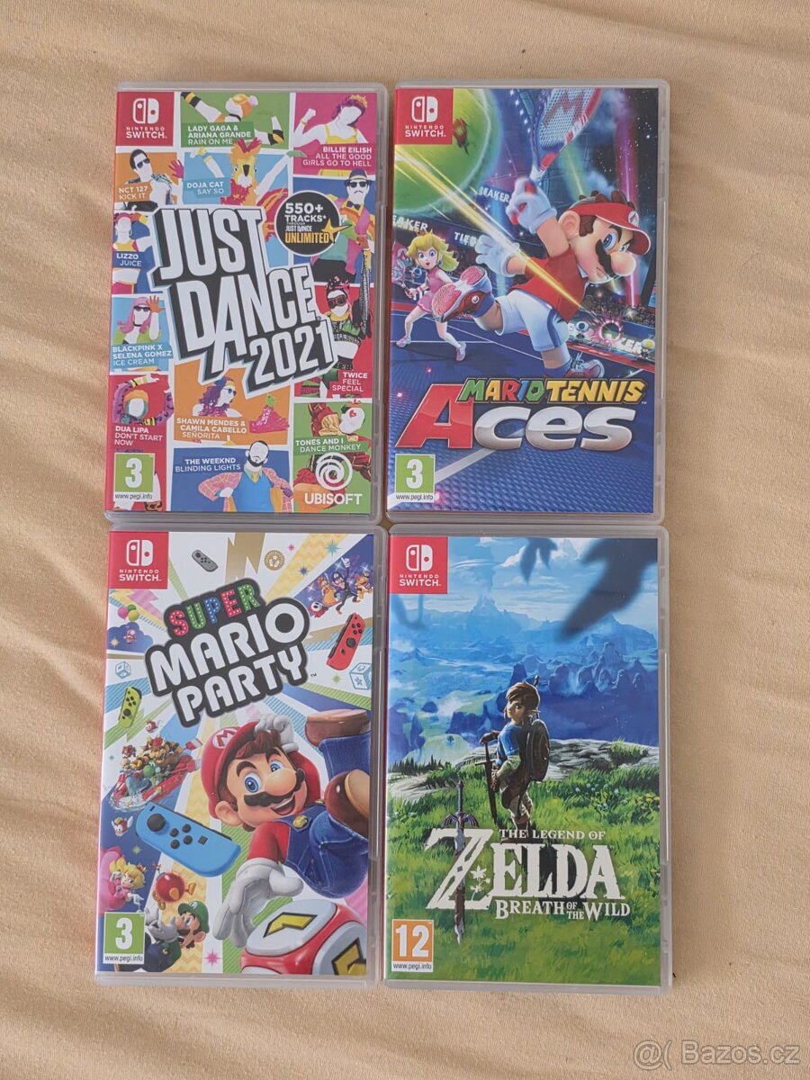 Hry na Nintendo Switch - perfektní stav