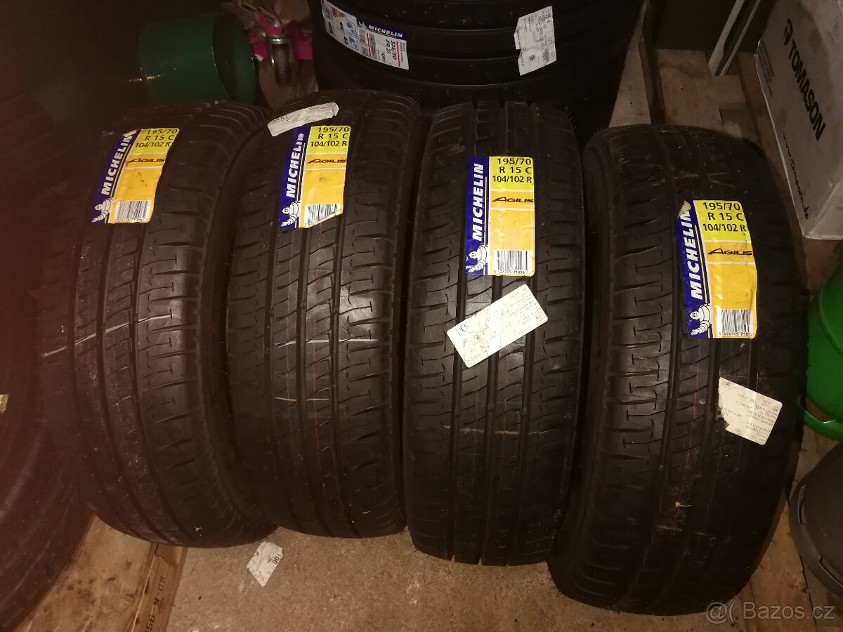 Michelin letní pneu 195/70/15 C - 4 ks - nové