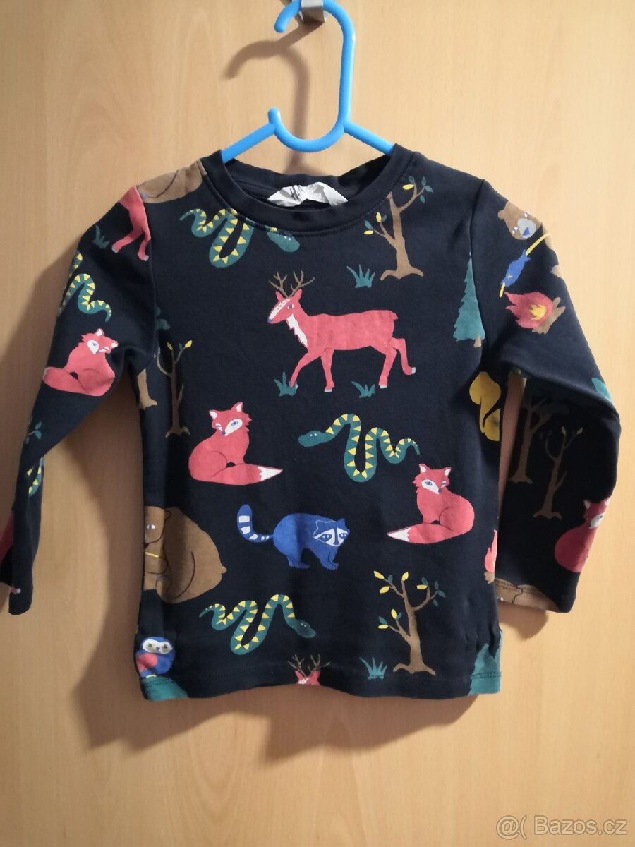 Tričko se zvířátky 98 H&M