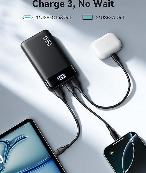 Powerbanka INIU BI-B5 černá 20000mAh s displejem