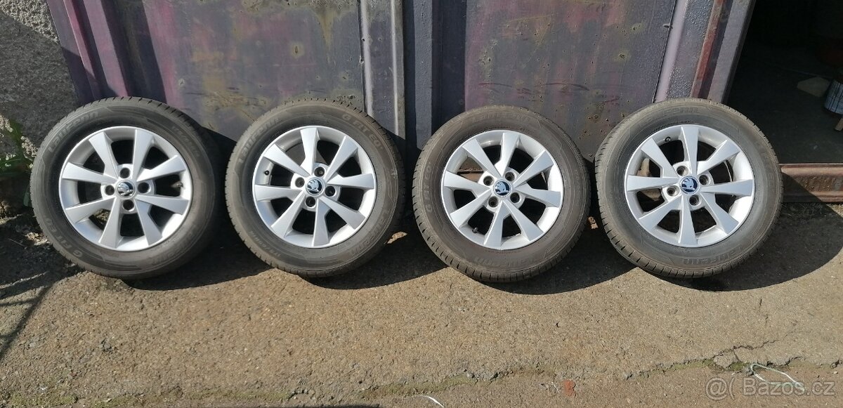 Alu Škoda Citigo 4x100 R14 Apus - ORIGINAL s pneu